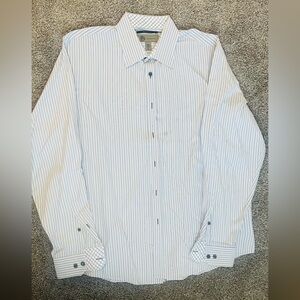 Men's Striped Button-Down Shirt